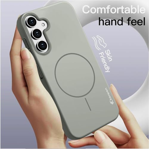 Image of KARWAN️Magnetic Ultra Slim-Fit Back Case Cover for Samsung Galaxy A55 |Hard PC Case Cover| Ultra-Thin & Light Weight with [Ultra Premium Feel] Case for Samsung Galaxy A55 (Grey)