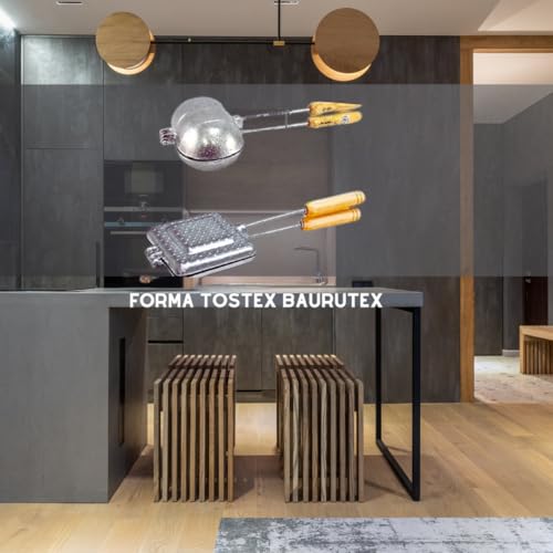 Sanduicheira Assadeira Tostex Baurutex Alumínio Fundido | Kit Pão de Forma e Pão Francês | Artplast