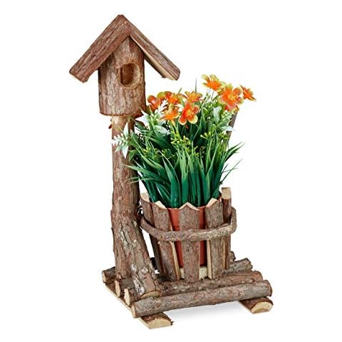 Relaxdays Pot de Fleurs en Bois Cover
