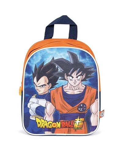 ARDITEX Mochila infantil de Dragon Ball - 24 cm - Color Naranja y Azul - Ideal para la guardería o el colegio