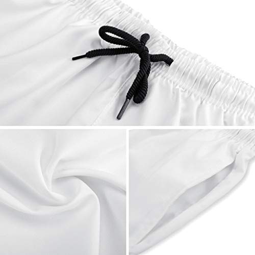 Ktewqmp Zomerzwembroek met haiwalvis en kwallen voor mannen, zwembroek met zakken Hawaïaans - Image 6