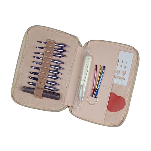 Kit crochets amovibles en aluminium et bois ergonomique avec étui