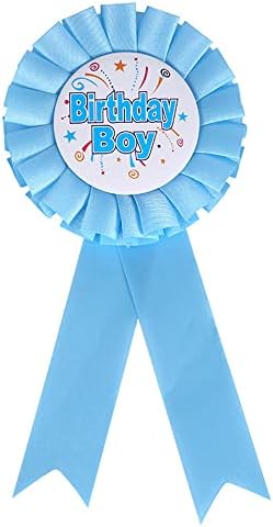 Happy Birthday Brooch Pin - Satin Fabric Rosette Badge For Party Decor - View #2