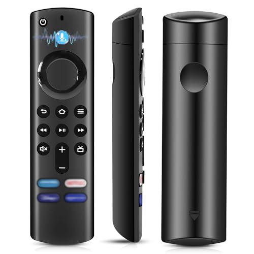 Ersatzfernbedienung (3 Gen) für AMZ F-i-r S-ti-ck(Lite & 2 Gen & 3 Gen & 4K) für Smart TV Cube (2 Gen & 3 Gen) mit Vier Schnelltasten und Sprachfunktion