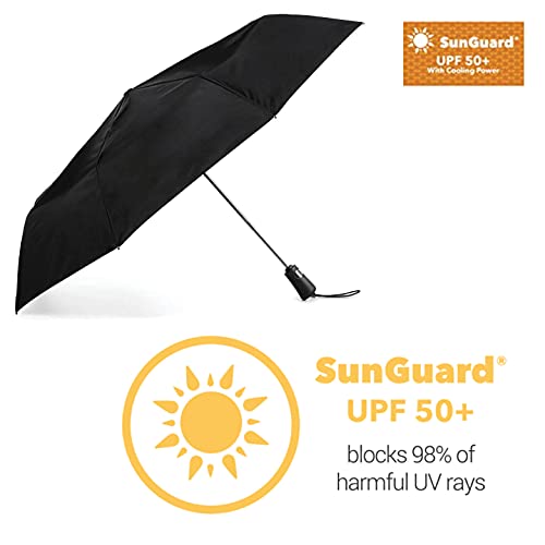Titan Compact Travel Umbrella - Uv Sun Protection, Windproof, Water Repellent, One Touch Auto Open/Close #TOP2