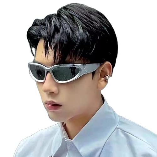 Image of Dervin UV Protected Wraparound Y2K Sunglasses for Men & Women, Full Rim Trending & Stylish Sports Shades
