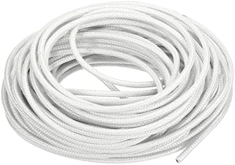 PATIKIL 39.4 Feet 18AWG Electronic Wire, Insulated High Temperature Resistant Electrical Flexible Silicone Cable for Lamp Boiler Heater, White