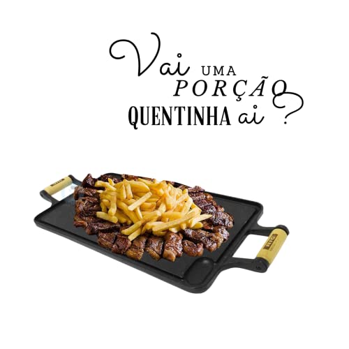 Chapa Lisa De Ferro Fundido - Medidas 25x45cm