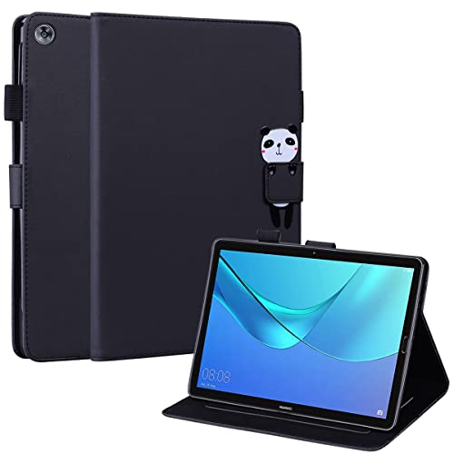 Mldjomid Carcasa Funda Compatible con Huawei MediaPad M5/M5 Pro 10.8' 2018 PU Cuero Tableta Cover Fundas Protectora con Ranura para Tarjetas y Soporte Función para Mediapad M5 10/M5 10 Pro 10.8',Negro