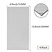 4Pack 5052 H32 Thin Aluminum Sheet Metal 6 x 12 x 0.012 (12Mil) Aluminum Plate Covered with Protective Film, Rectangle 0.3MM Thin Aluminum Metal Plate for Crafting, DIY, Handcraft, Backsplashes