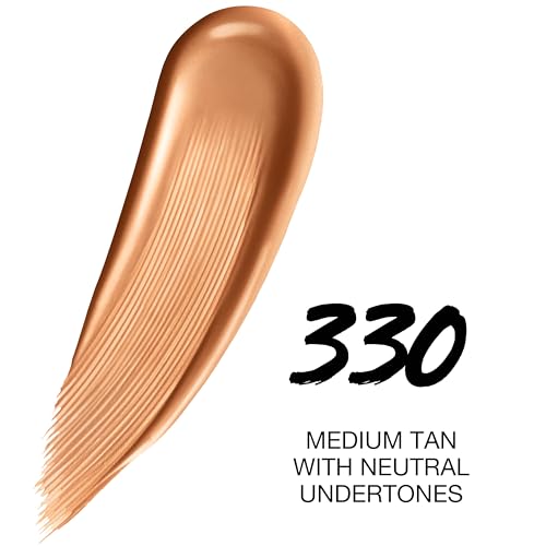Image of Maybelline Super Stay Up to 24HR Skin Tint, Radiant Light-to-Medium Coverage Foundation, Makeup Infused With Vitamin C, 330, 1 Count