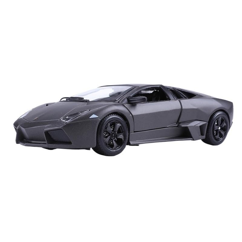 1:24 Alloy Force-Controlled car Model Color Box Packaging Made in China (Size : Reventon Metallic Gray)