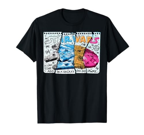 Star Wars Millennium Falcon Sketchy t-shirt style croquis idéal pour soirée ciné