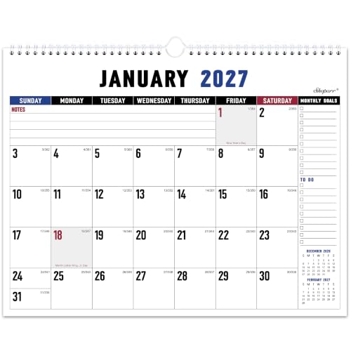 2027 Calendar - 2027 Wall Calendar, JAN 2027 - DEC 2027, 15" x 11.5"