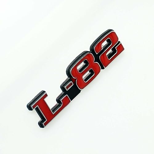 Image of 2Pc C3 75-79 L-82 Hood Restoration Emblems 3D Metal Badge Left and Right Sides Sticker Replacement for Corvette (Silver Red)