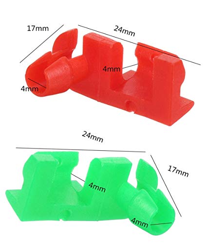 ANTS PART 6 Pairs Tailgate Handle Rod Clip for 1999-2007 Chevy Silverado GMC Sierra OEM Replacement Pair 88981030, 88981031