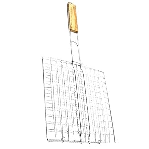 BESPORTBLE Draad Bakplaat Grill Grill Mesh Roestvrij Staal Voedselstomer Rack voor Mannen Vrouwen Grill Buiten Koken…