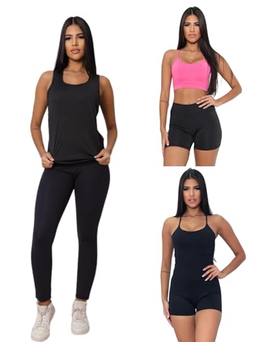 Kit Academia Semana Moda Feminina Fitness