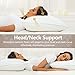 Smilereve Pillows Queen Size Set of 2 Cooling Memory Foam Pillows for Sleeping Adjustable Medium Firm Back and Side Sleeper