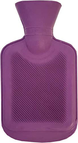 Vagabond Bags Ltd Vagabond Single Side Ribbed 0.5 Litre Lilac Hot Water Bottle