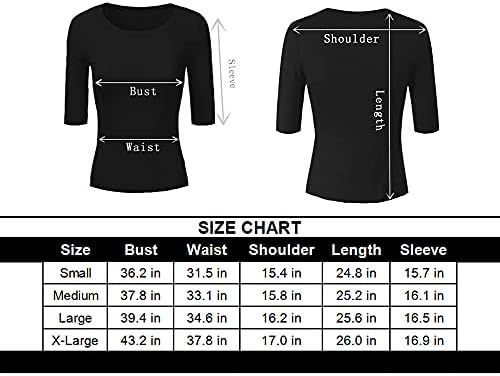 VIIOO Women's Basic 3/4 Sleeve Crew Neck T-Shirt Casual Solid Slim Cotton Top 7 VIIOO Women's Basic 3/4 Sleeve Crew Neck T-Shirt Casual Solid Slim Cotton Top