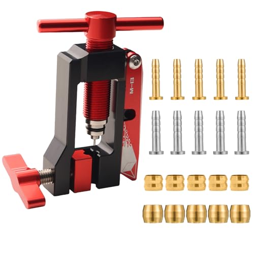 Brake Hose Cutter Upriver Bicycle Hydraulic Hose Fitting Insert Tool Bike Hydraulic Disc Brake Hose Line Cutter Tool for Road Bicycles Mountain Bikes（Black and Red）