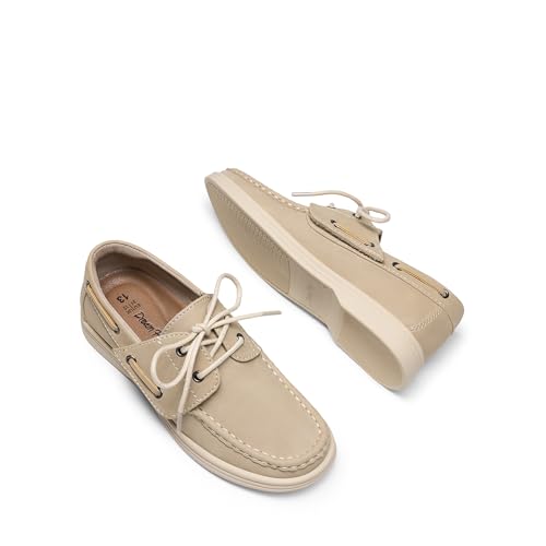 Image of DREAM PAIRS Boy's Loafers Boat Dress Shoes | Classic Moccasin Toe Comfortable Kids Toddler Formal School Slip on Casual Wear