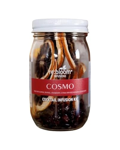 RE:BLOOM Cosmo Cocktail Infusion Kit, DIY Vodka Infuser Gift Set,