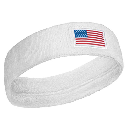 Image of Suddora Country Headband & Wristbands Set (Includes 2 Wrist & 1 Head Sweatband), Highly Moisture Wicking