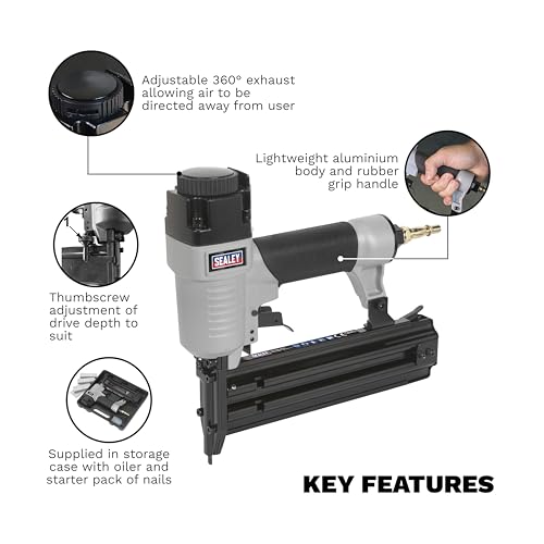 Sealey Sa791 Air Nail Gun 15-50Mm Capacity - Image 6