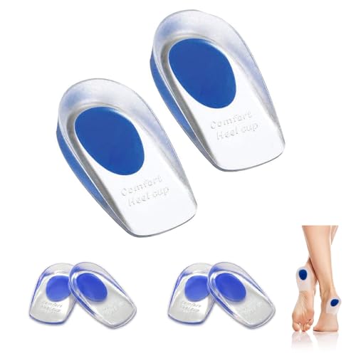 Youery 2 paar Fersensporn Einlagen, Orthopädische Geleinlagen für Schuhe, Gel Einlegesohlen zur Schmerzreduktion, Bequeme Profi Schuheinlagen, Einlagen Fersensporn (M（40-45）)