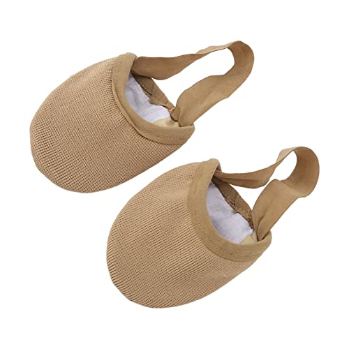 Chaussure de Danse Demi-semelle pour la Pratique du Yoga Danse, Chausson de Ballet Demi-semelle Extensible et Respirant (Couleur de peau) – vue 7