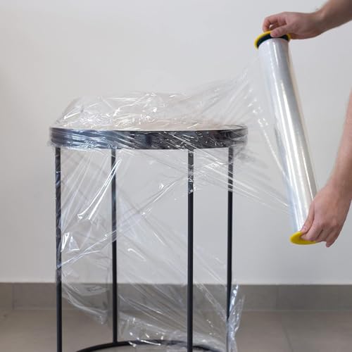 V1 Trade Stretchfolie Transparent - Stretchfolienrolle 170m x 40 cm - Verpackungsfolie 23my - Umzugsfolie für möbel
