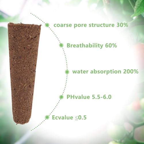 YUE QIN 100 Stück Hydroponic Wachstumsschwämme Ersatz Zuchtschwämme Wurzelwachstumsschwämme Anzuchtschwämme für Hydroponische Hydroponische Anzuchtsysteme Kit für Indoor und Garden