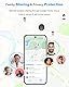 RUIZHI Air Tag kompatibel mit Google Mein Gerät Finden APP, nur Android, Smart Tag für Schlüssel, Fahrrad, Hund, Kinder, Geldbörsen, Schwarz, 1 Stück Air Tracker