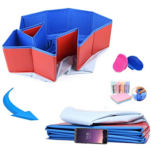 Foldable Dog Paddling Pool Puppy Cats Pet Children Kid Ball Water Ponds Swimming Bathing Tub 20x80cm - Image 4