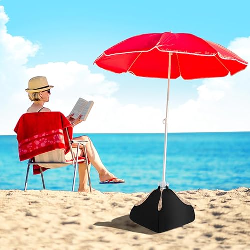 Anclajes y bolsas de arena para sombrilla de playa con base de peso resistente al viento 7