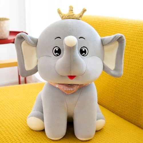 Image of Storescent Soft Toys for Kids - Stuffed Animal Plush Soft Toy for Boys & Girls | Plushie Toy Grey Elephant