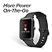 Amazfit Bip Fitness Smartwatch, All-Day Heart Rate and Activity Tracking, Sleep Monitoring, Built-In GPS, 45-Day Battery Life, Bluetooth, Onyx Black