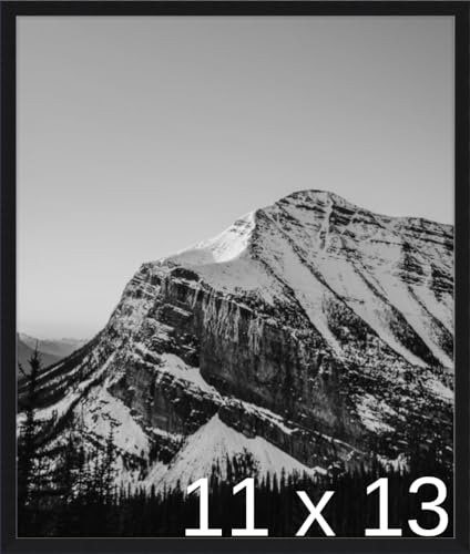 Frame It Easy 11 1/2 x 13 1/2 Satin Black Metal Frame (Ashford) 11.5x13.5 inches
