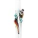 Hummingbird Glass Straws 8 in x 9.5 mm Rainbow Gecko Made With Pride In The USA - Perfect Reusable Straw For Smoothies, Tea, Juice, Water, Essential Oils - With Cleaning Brush