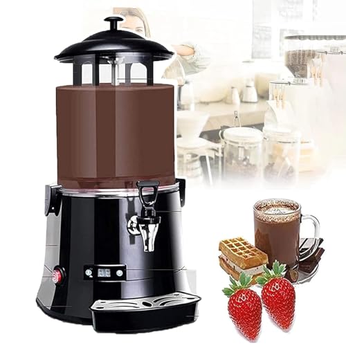 Dispensador de chocolate caliente, máquina eléctrica de calentamiento y mezcla de chocolate de 5 litros con pantalla LED (30 ℃-90 ℃), calentador de chocolate caliente de acero inoxidable
