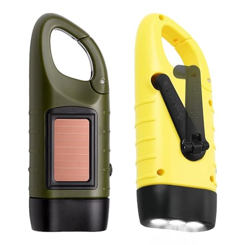 Sporgo Linterna LED de Manivela Recargable