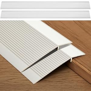Blulu Aluminium Übergangsstreifen Türschwellenrampen, 2 Stück
