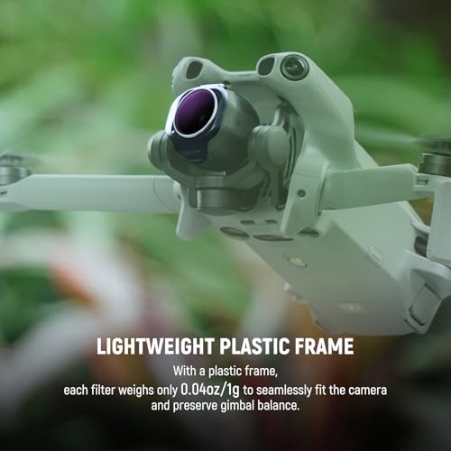 Image of NEEWER ND /PL Filter Set Compatible with DJI Mini 5 Pro Drone Camera (ND8 /PL+ND16 /PL+ND32 /PL+ND64 /PL), Snap On Neutral Density Polarized ND Lens Filter Multicoated Photography Accessories, 4 Pack