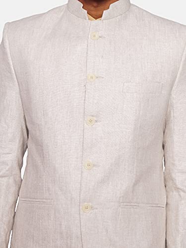 Image of WINTAGE Men's 100% Linen Festive and Casual Blazer Coat Jacket : Natural