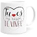 Mug Humour Amour Coeur Tasse Message drôle. Idée Cadeau Original Amis Couple Amoureux Collègue Frère Sœur Mari Femme Fiancés pour Anniversaire St Valentin Noël. Dino Mugs le Sourire dès le Réveil.