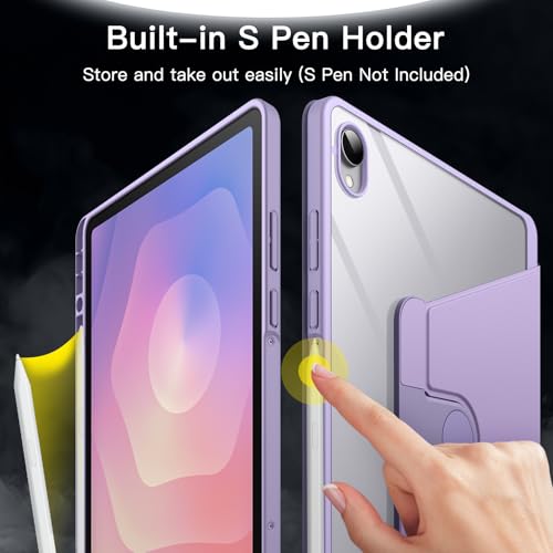 Image of JETech 360 Rotating Case for Samsung Galaxy Tab S11, Lavender