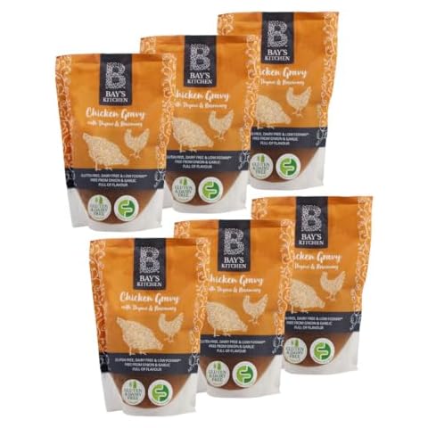 Bay's Kitchen Pre-Made Chicken Gravy with Thyme & Rosemary, Multipack Case of 6 x 300g pouches, Gluten & Dairy Free Cover