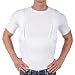 CCW Tactical Holster Shirt for Concealed Carry Compression Fit Clothing with Right and Left Hand Draw Handgun and Magazine Pockets, All Season Moisture Wicking, Mens, White, L